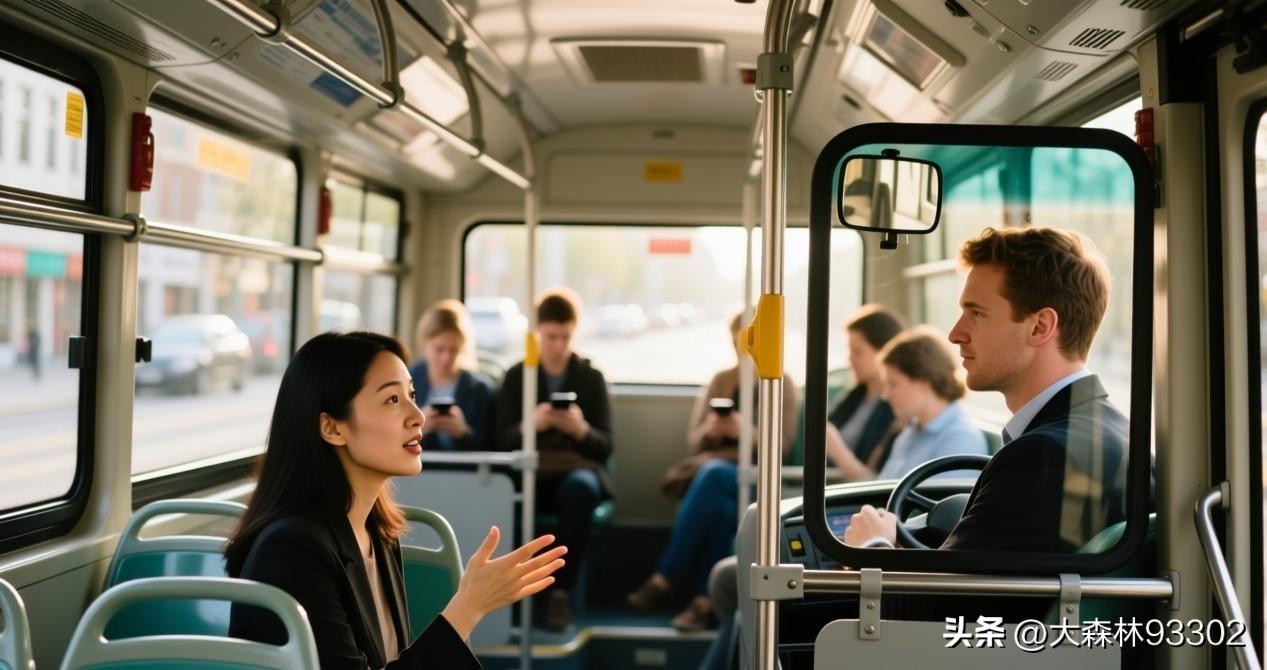 公交奇遇：优越感碎了一地，司机师傅神回复太解气！
今天坐公交，偶遇一场“大型翻车