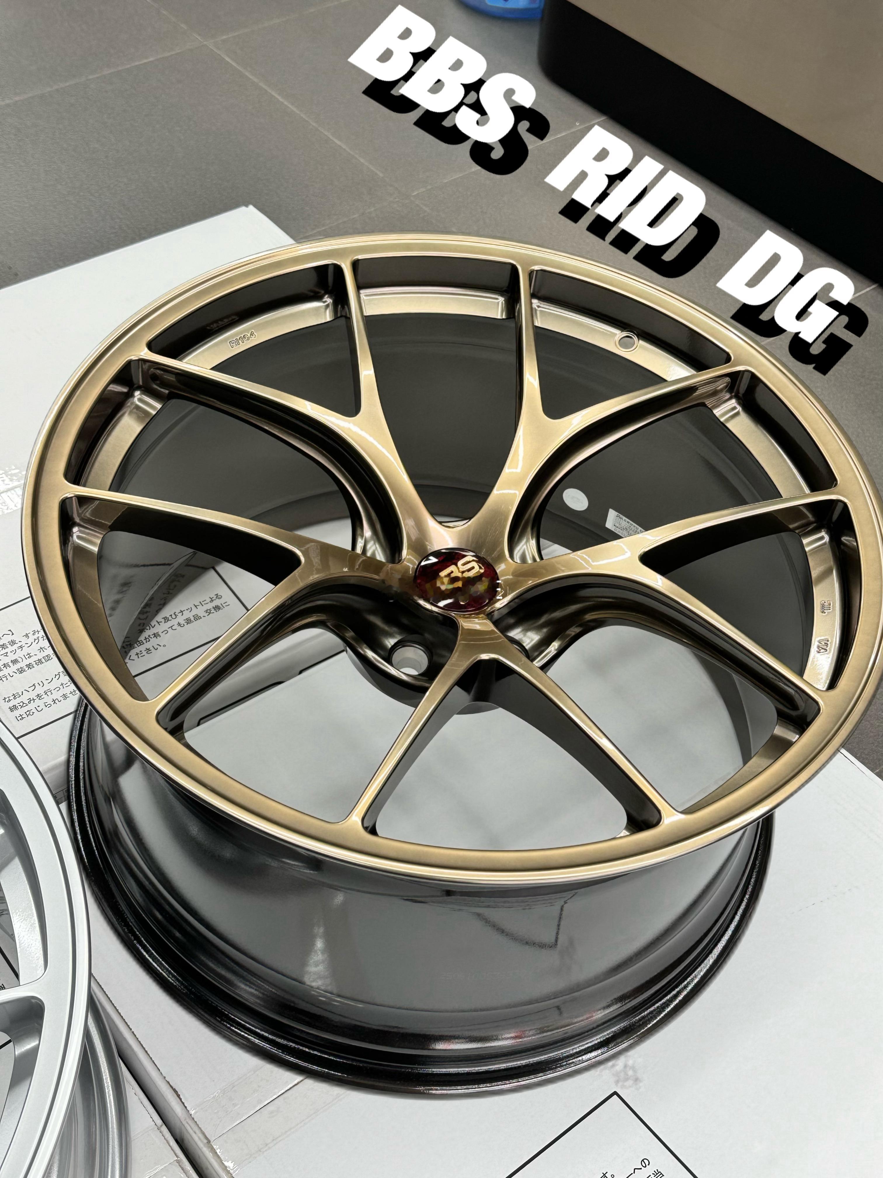 全新BBS RID  铃王  DG金 数据 前20寸 9.5J 5×112数据 