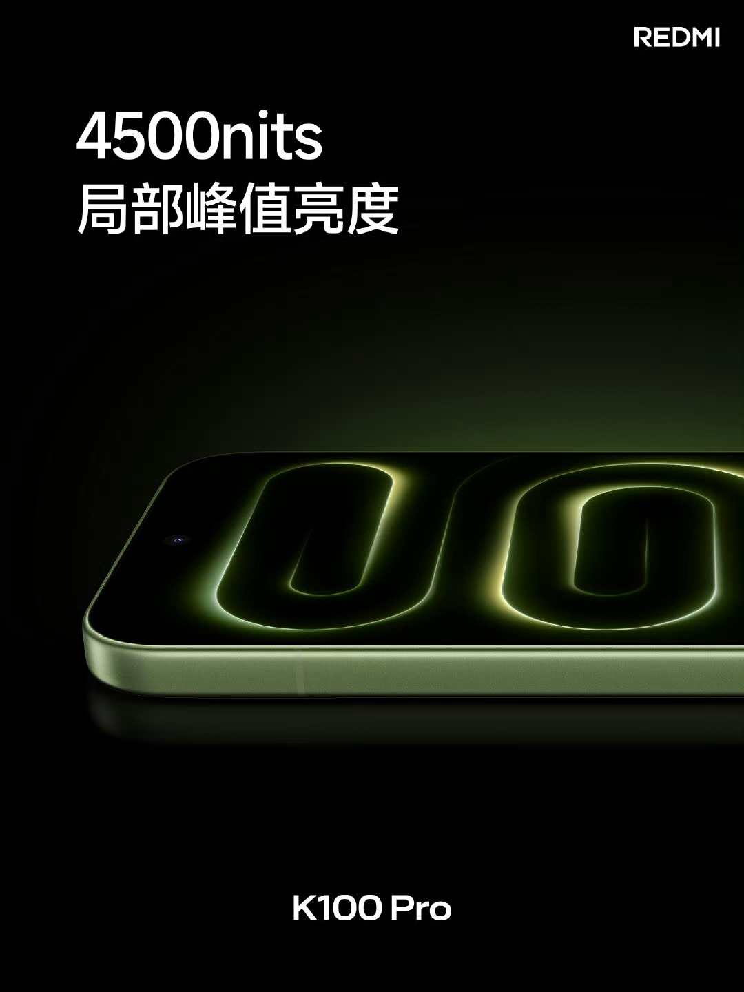 K100 红米这个 4500 的亮度不是 1% 窗口 