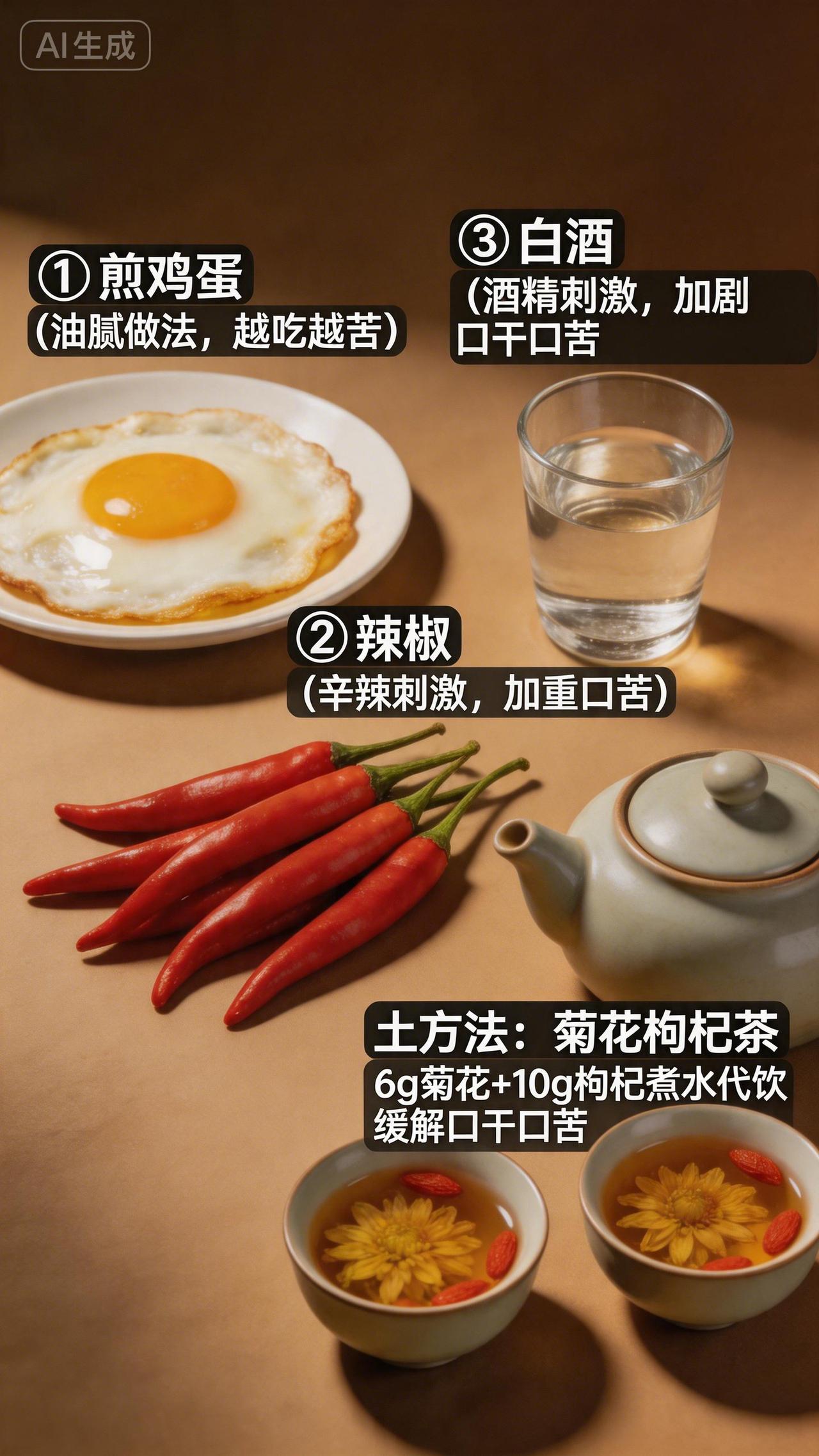 大病的苗头是口干口苦！再喜欢也要忍住：鸡蛋等3类食物越吃越苦，一个土方法成本不到