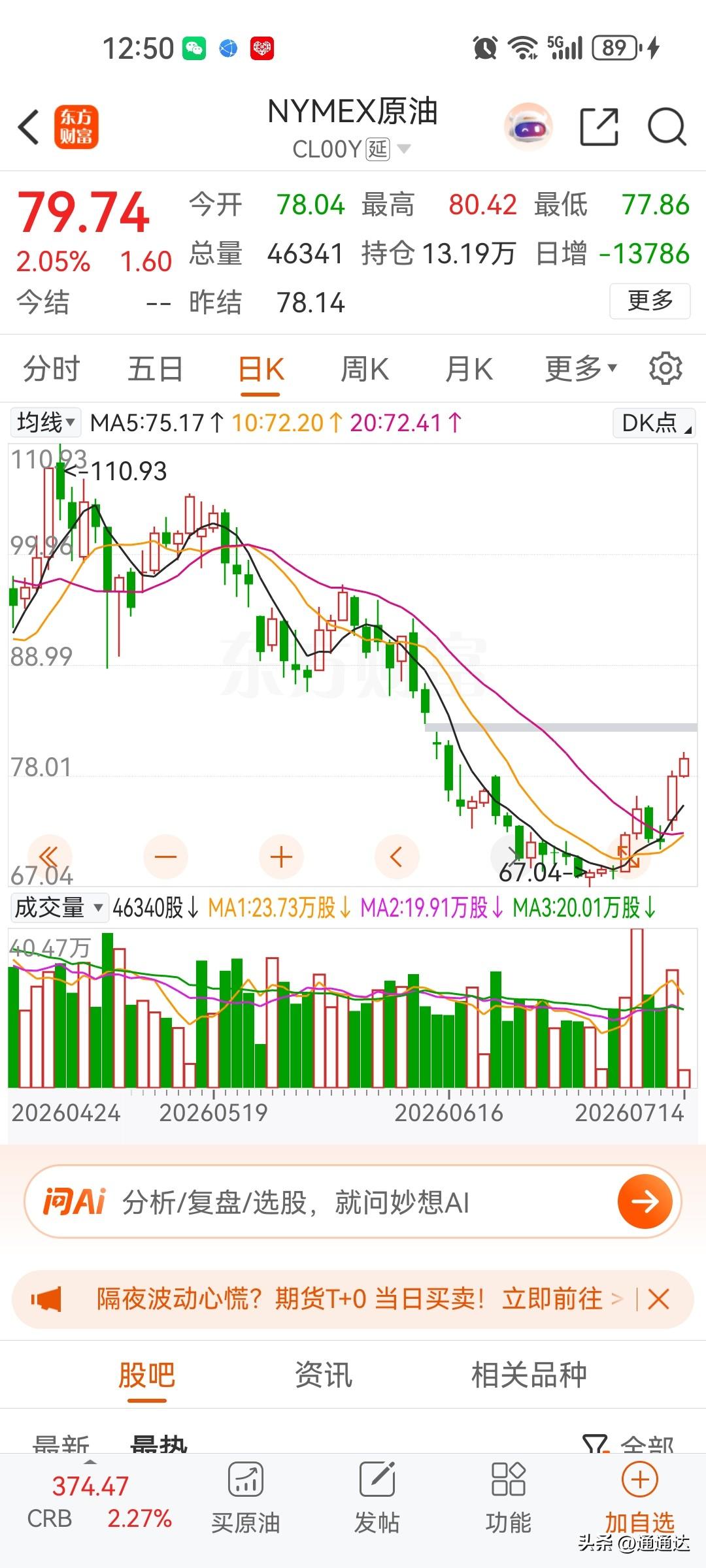 中东局势不逆转，油价会长期稳定在一百美元，如果持续封锁，全球石油危机是肯定的！美