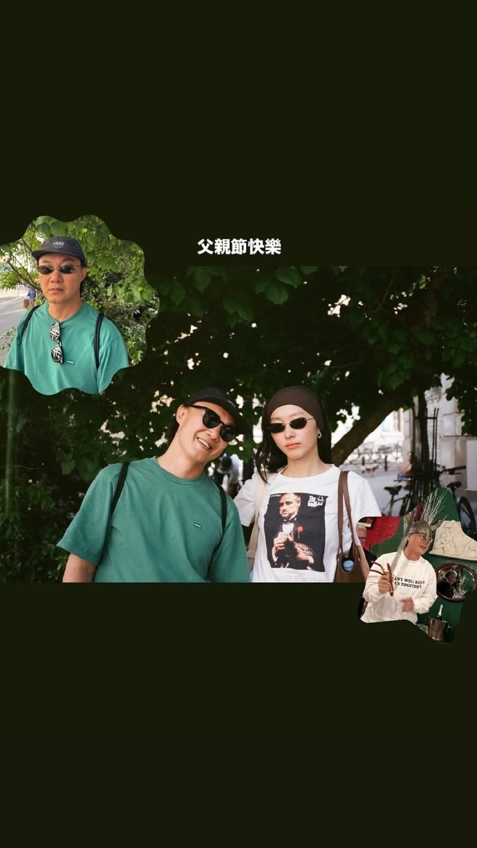 陈康堤晒和陈奕迅合照 陈康堤父亲节晒和陈奕迅合照，是不是妈妈给拍的~ 