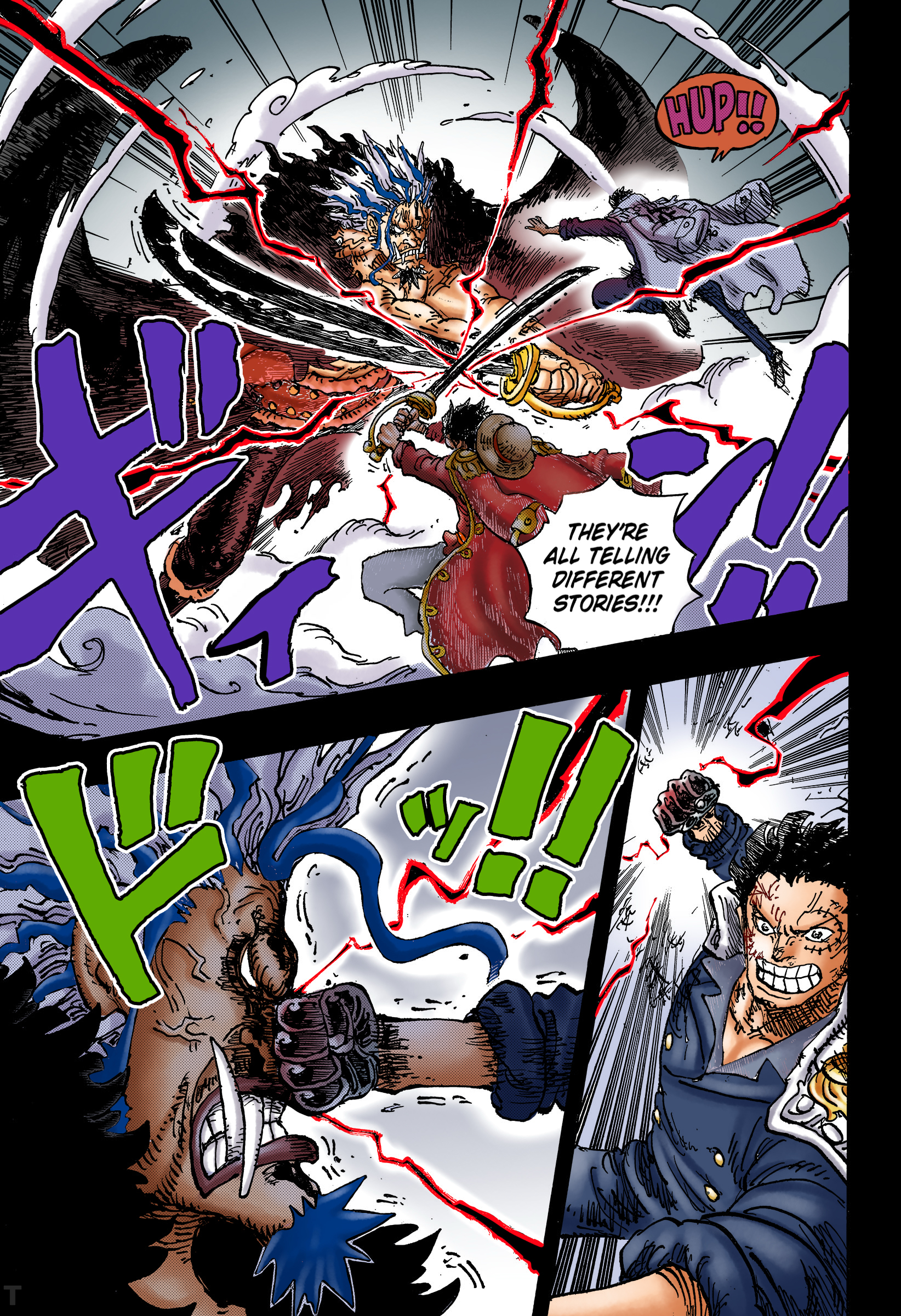 海贼王全彩漫画 海贼王1165话漫画《残响》全彩上色漫画公布（来自3asq组）海
