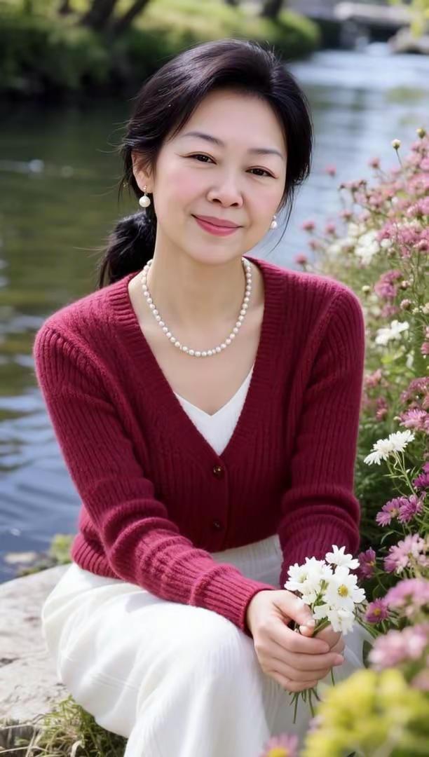 人为什么要积德行善。AI河畔花漾照