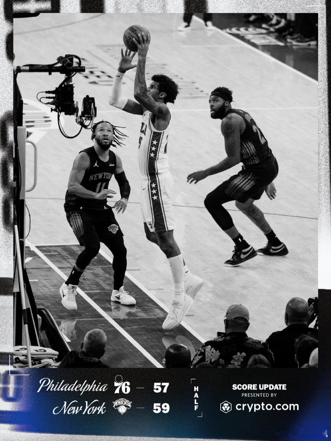 半场比赛结束，下半场继续努力💪！76人MadeForThis为此而生2026N