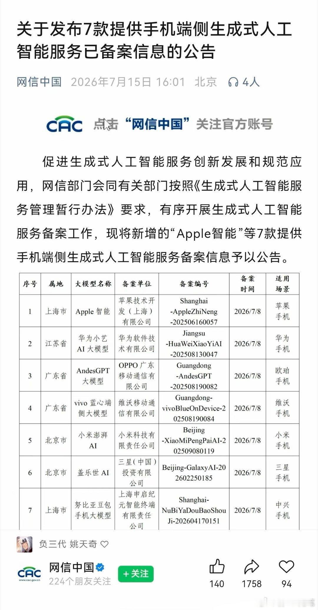 奇怪，荣耀怎么没有在名单，技术肯定没问题，因为以前发布过了。是不是没有赶上？ 