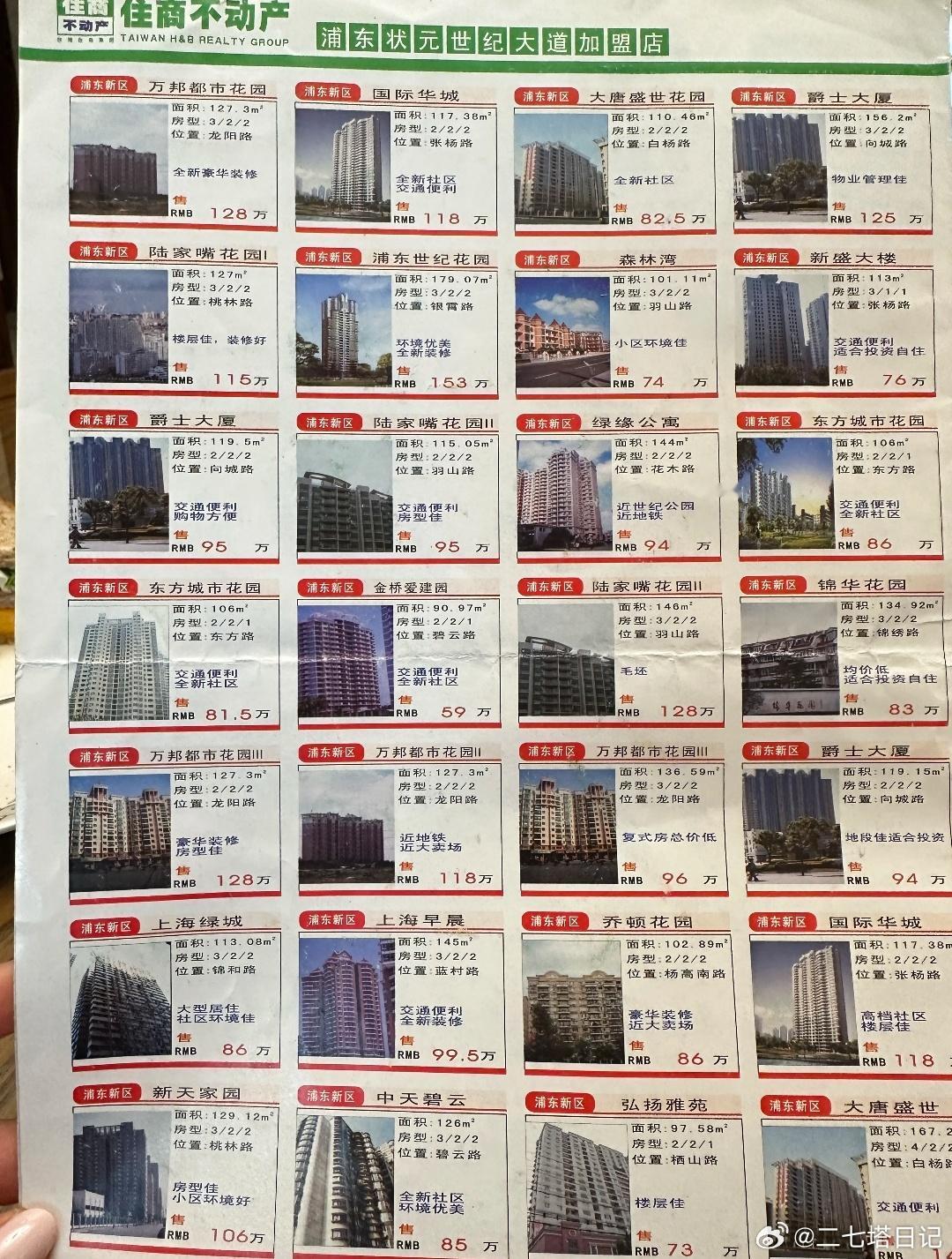 2004年的浦东房价，相对于现在来说真的是白菜价了，但是放在那个时代又是数一数二