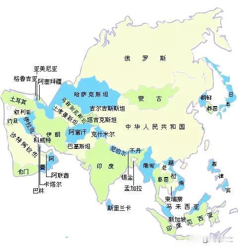 不知道为什么，世界上大部分的强国大国，都集中在中国周边。

俄罗斯是一个，

印