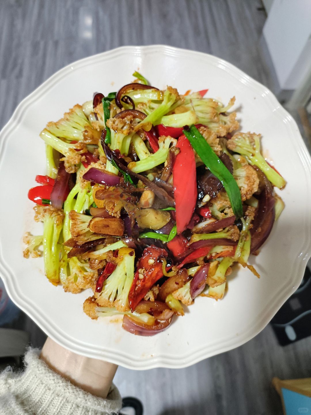 干锅菜花一定要这么做，有关键的一步！