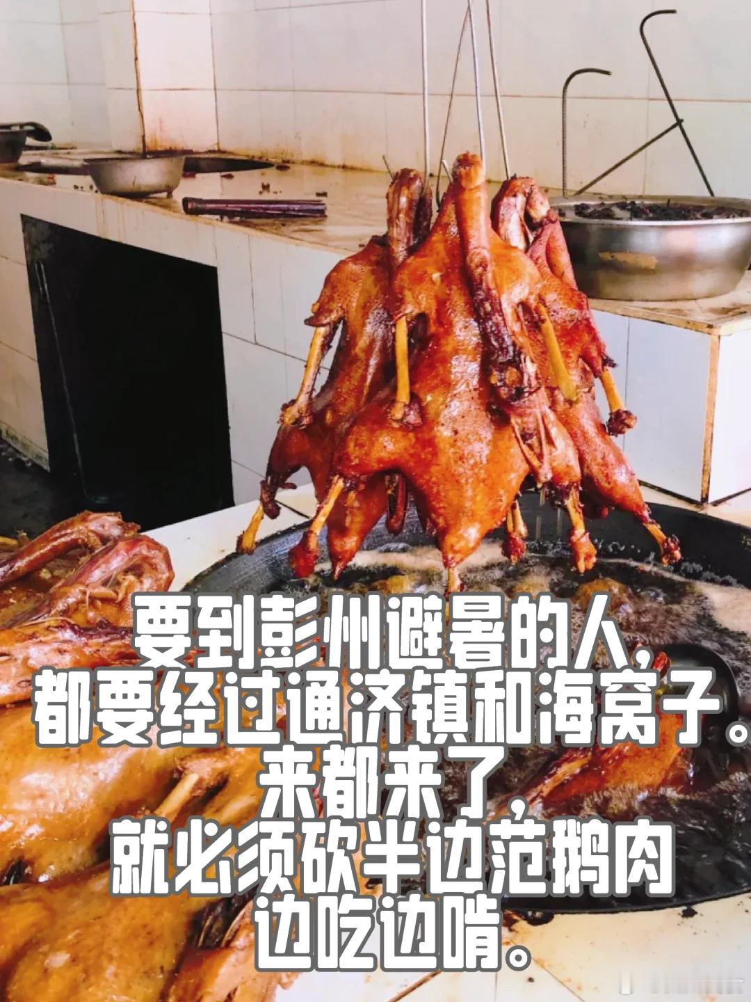 成都美食推荐·海窝子范鹅肉要到彭州避暑的人，都要经过通济镇和海窝子，来都来了，都