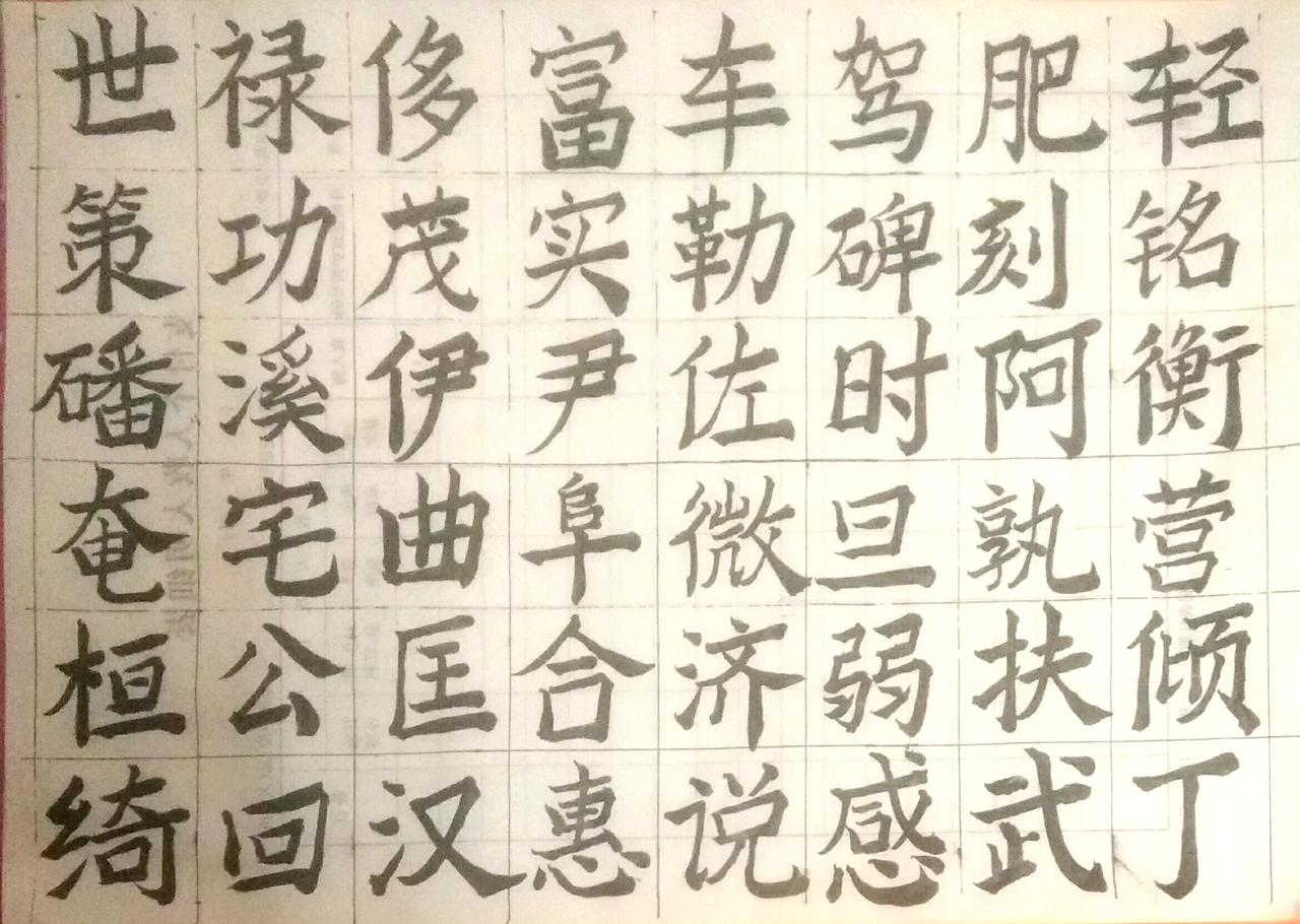 写得不好，让书法大家见笑了！