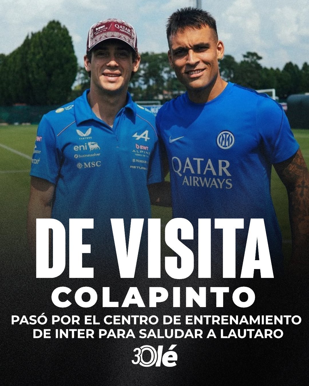 🔝🇦🇷 科拉平托在意大利大奖赛前拜访劳塔罗 🇮🇹🏁🤝 在蒙扎大奖赛