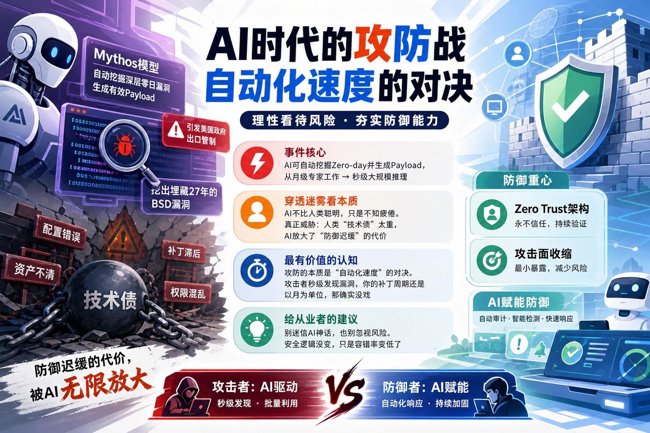 【Mythos模型：AI安全领域的“核威慑”还是新瓶装旧酒？】

最近Anthr