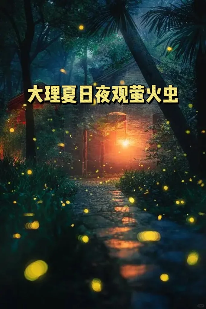 大理夏日夜观萤火虫✨亲子必体验的浪漫自然