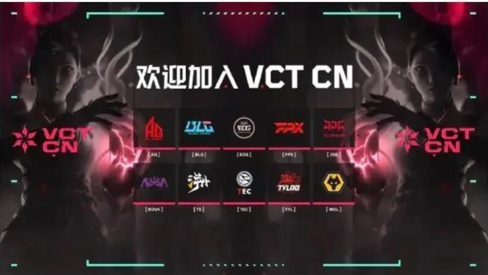 #无畏契约#VCT中国CN赛区10个席位公布：
队伍名单如下：
AG、BLG、E