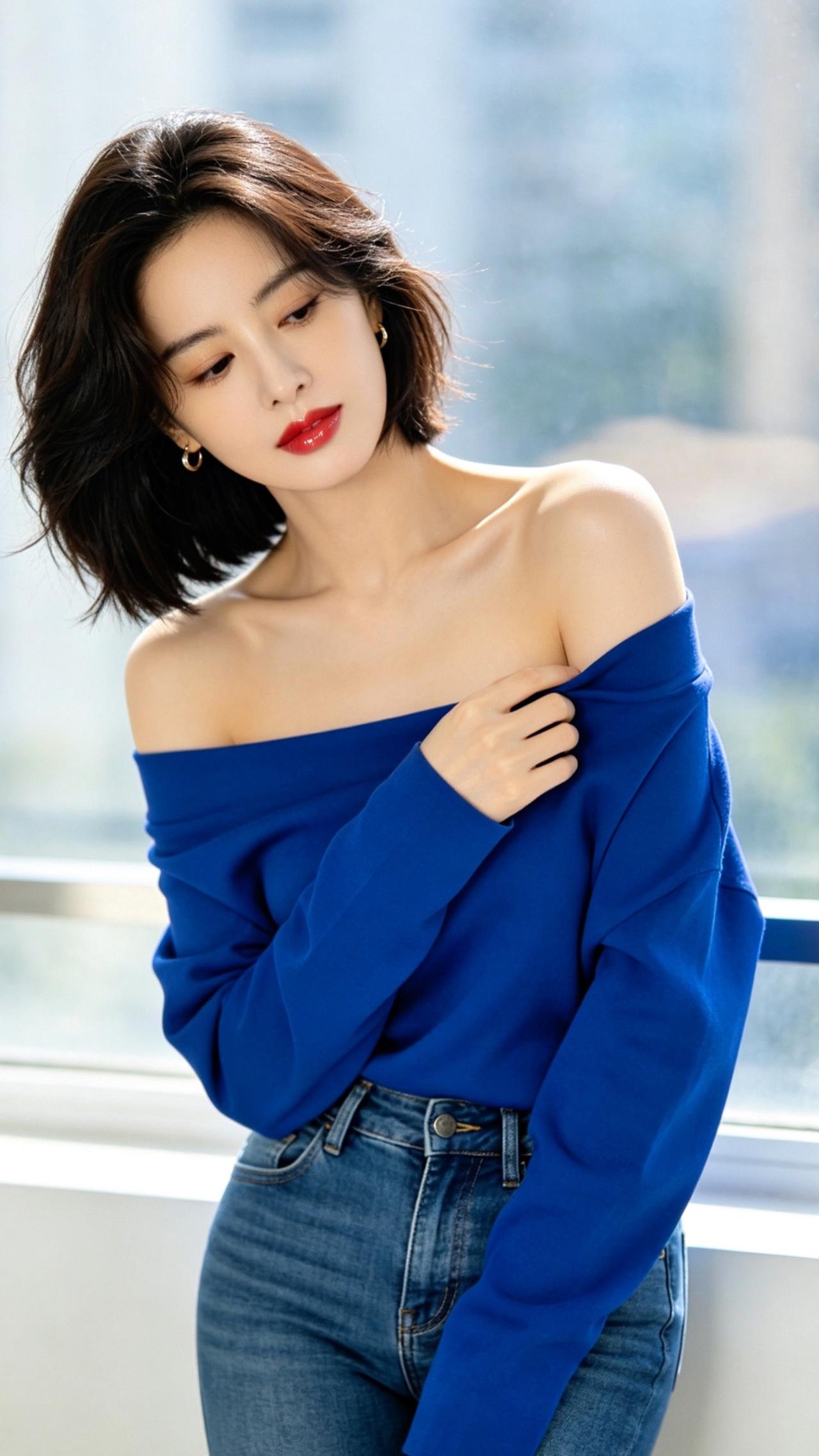 又甜又飒 女生气质穿搭  清纯御姐 纯爱 牛仔裤女神
