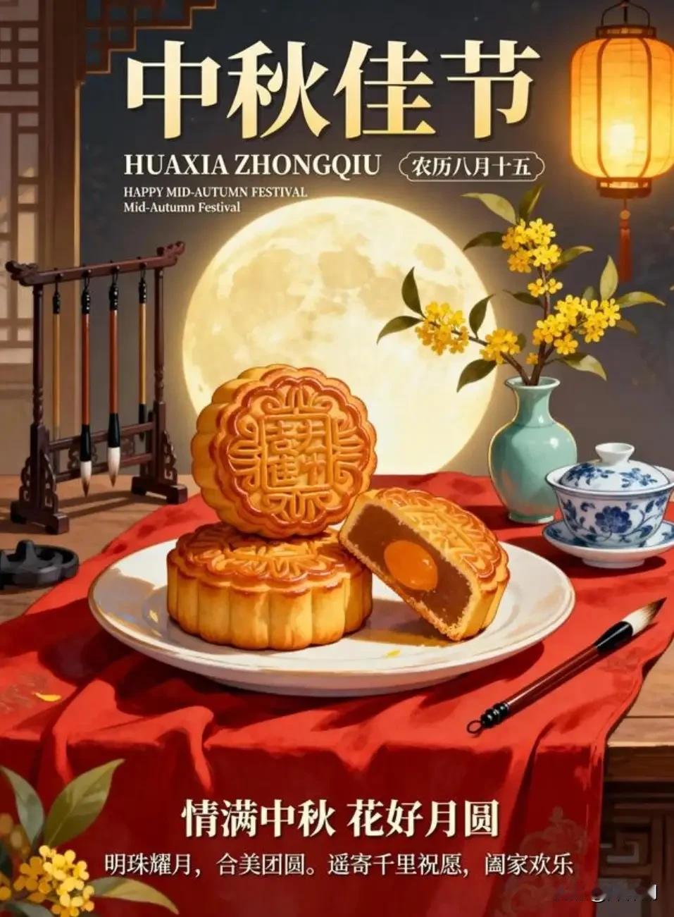 [心]早安心语[心]

桂魄初沉晓雾轻，
金风携爽绕檐行。
窗间已见朝阳起，
心
