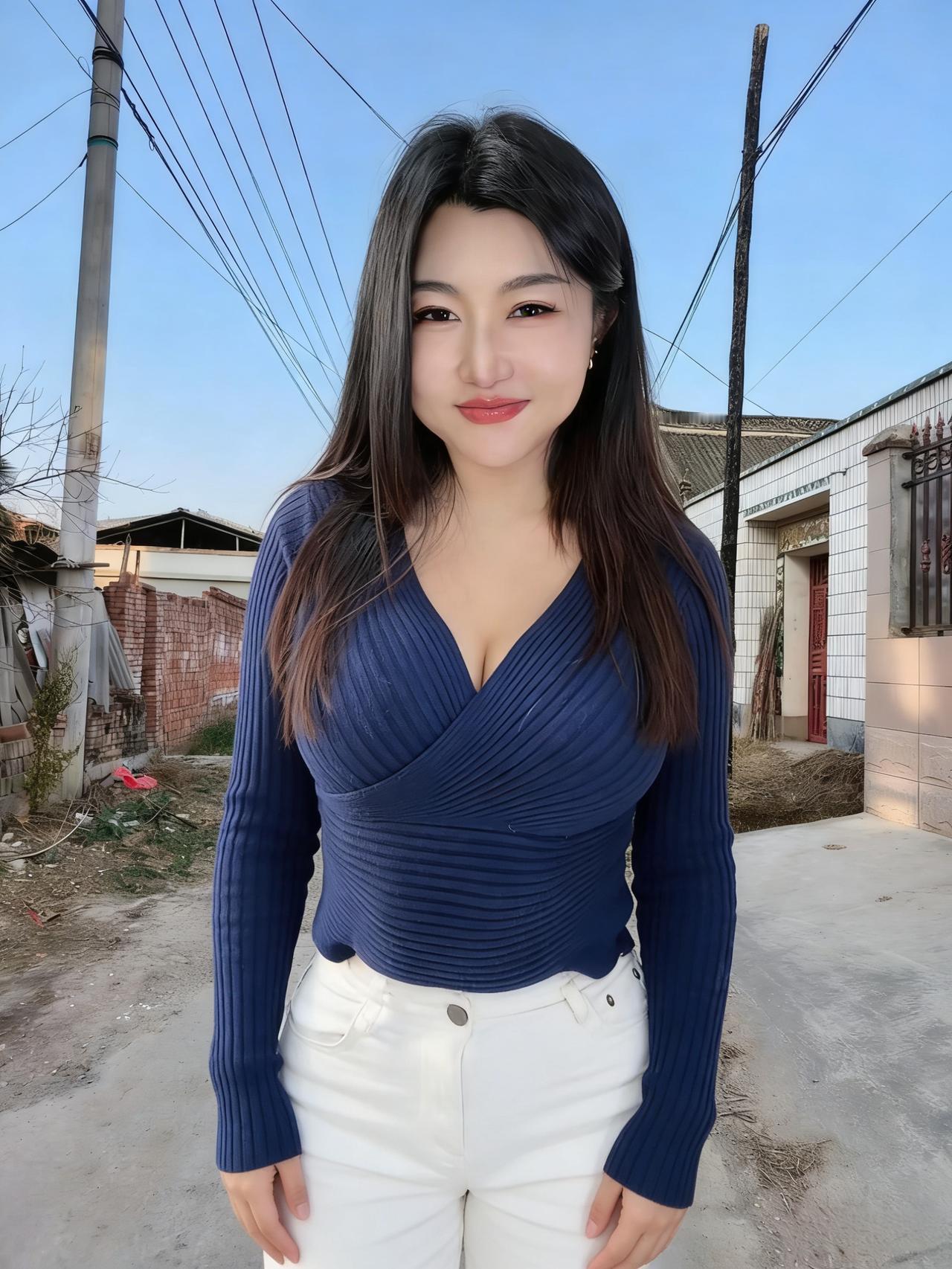 素影立阶前，清眸映碧天。
心随归雁远，意共晚风绵。