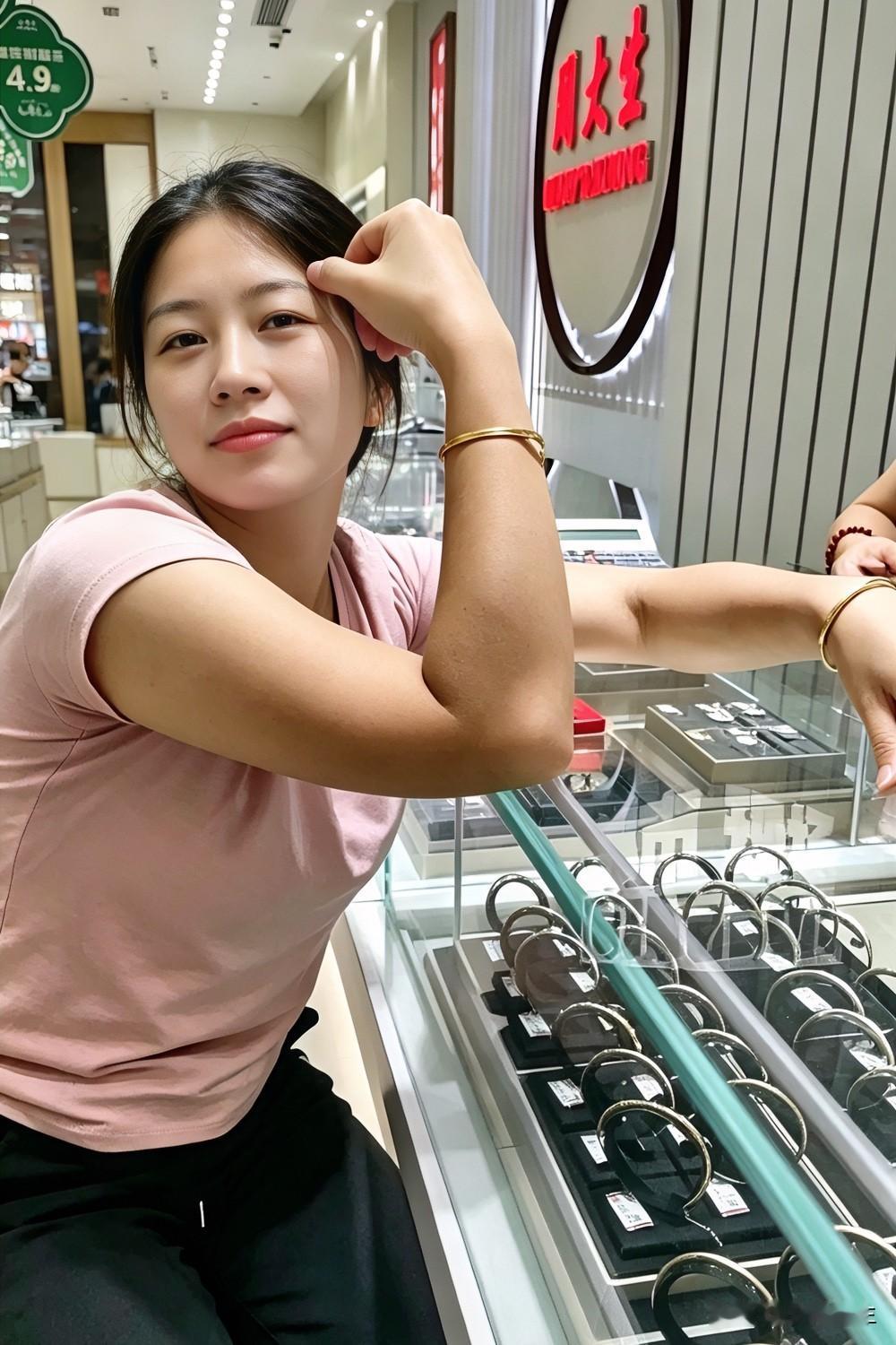 女子试金镯磕出坑，店家要赔950工费，女子直接放话：去起诉我！

河南安阳，女子