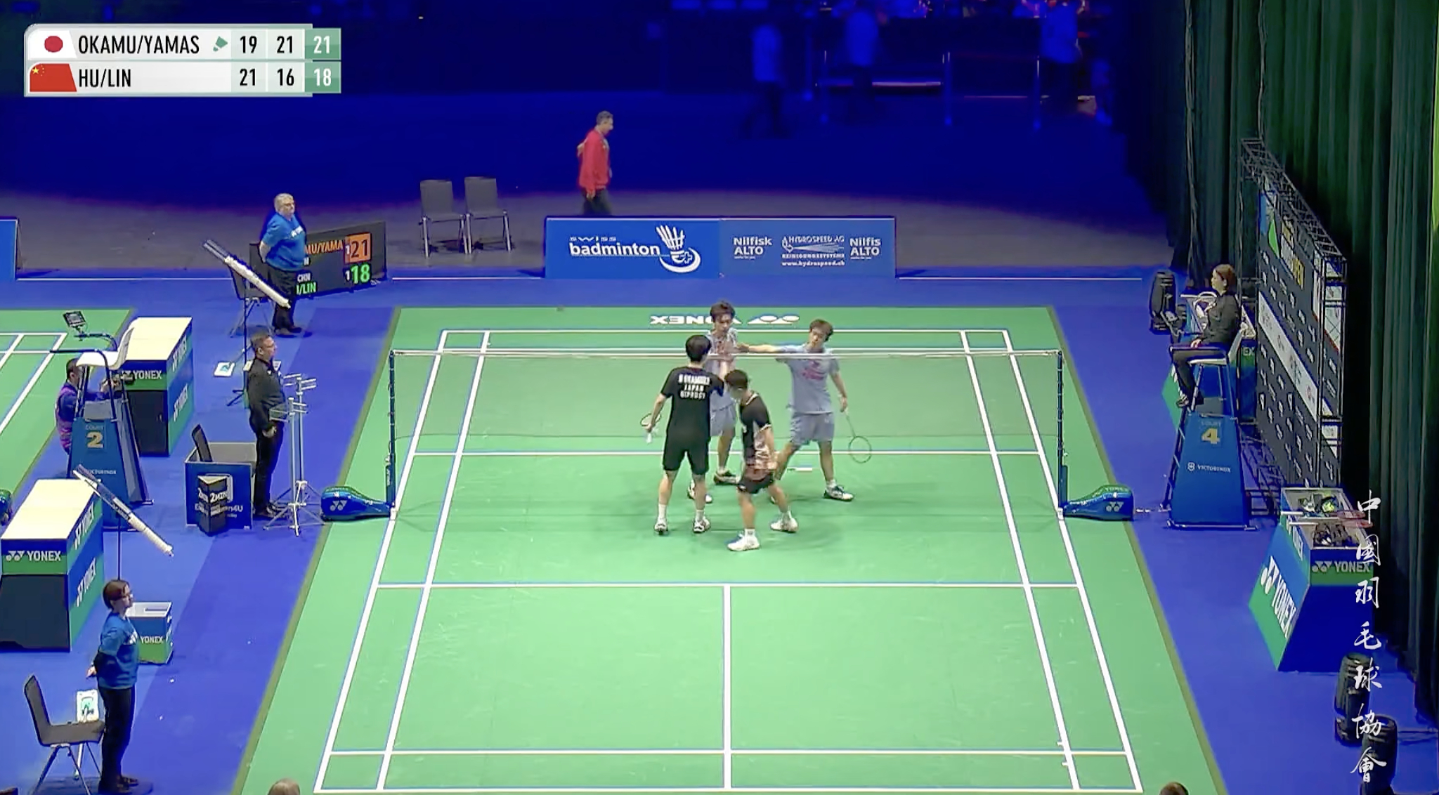 胡珂源/林祥毅🇨🇳 21-19、16-21、18-21 🇯🇵冈村洋辉/山