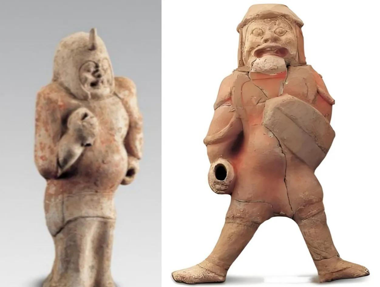 西魏彩绘胡人武士俑，是西魏时期的文物，现存于陕西历史博物馆，具有极高的历史和艺术