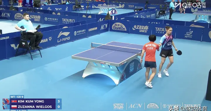 朝鲜女团3-0波兰取世乒赛开门红，边松景车秀英双双3-2逆转