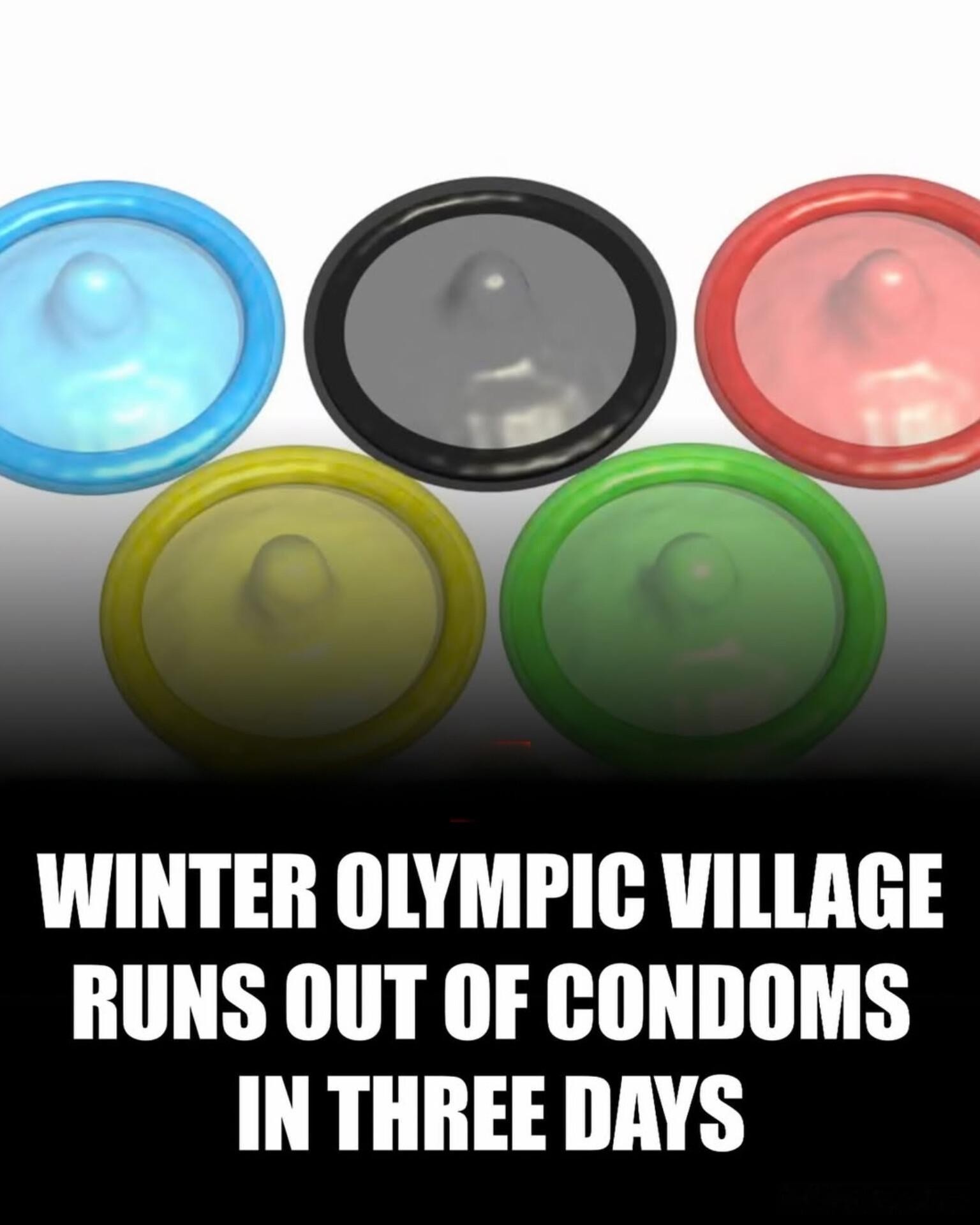 本届冬奥会，奥运村里准备的套套在三天之内就已经被领完了。海外新鲜事海外新鲜事冬奥