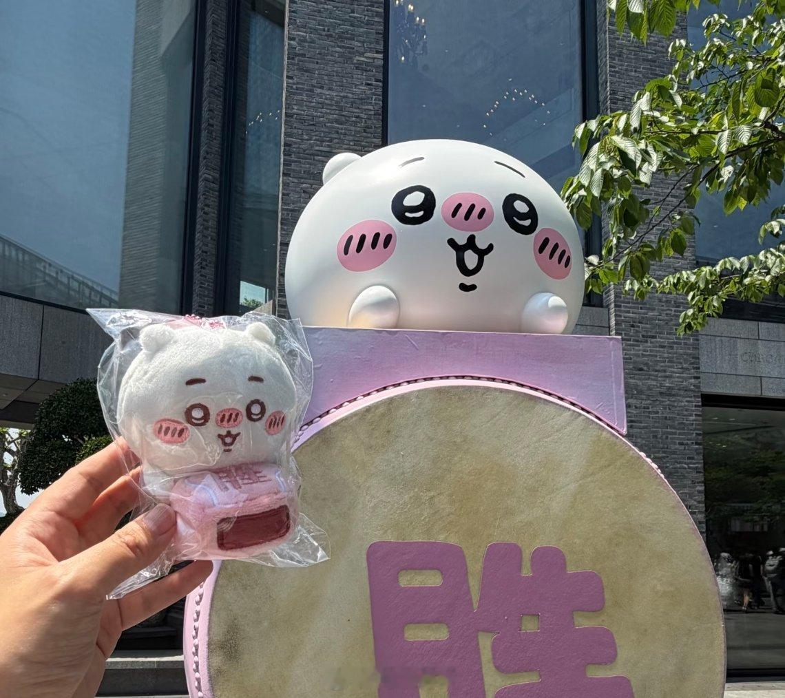 吉伊卡哇灵感共创夏日企画 西湖边的Chiikawa线下见面会谁懂啊！九点多赶到只