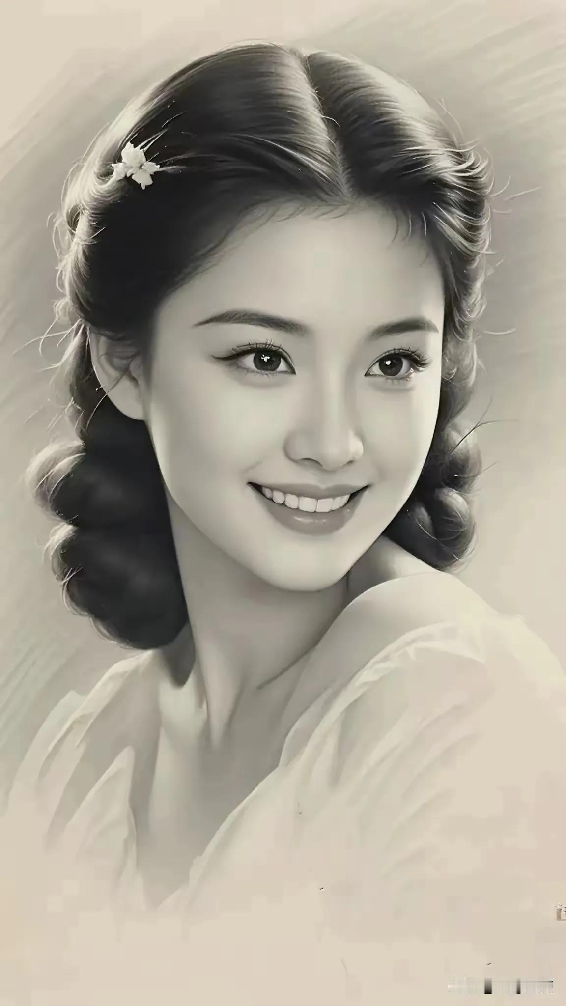 笑靥如花倾国颜。
风姿绰约佳人美
温柔香里蜜意含
…请友续下句
（深情温婉心相依