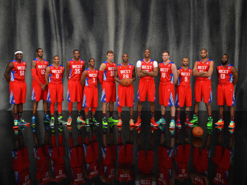 篮天下  2013年NBA全明星定妆照，犹记科比两度大帽詹姆斯，保罗逆袭荣膺全明