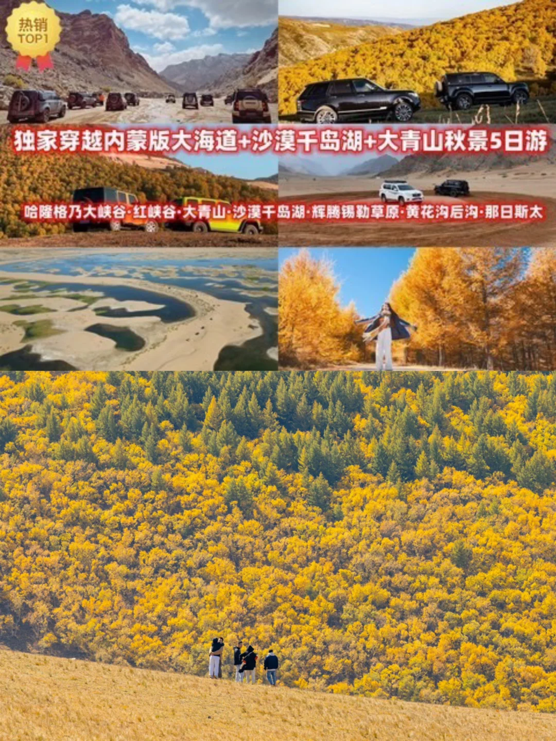 国庆出游｜内蒙越野车穿越秋日油画草原秘境