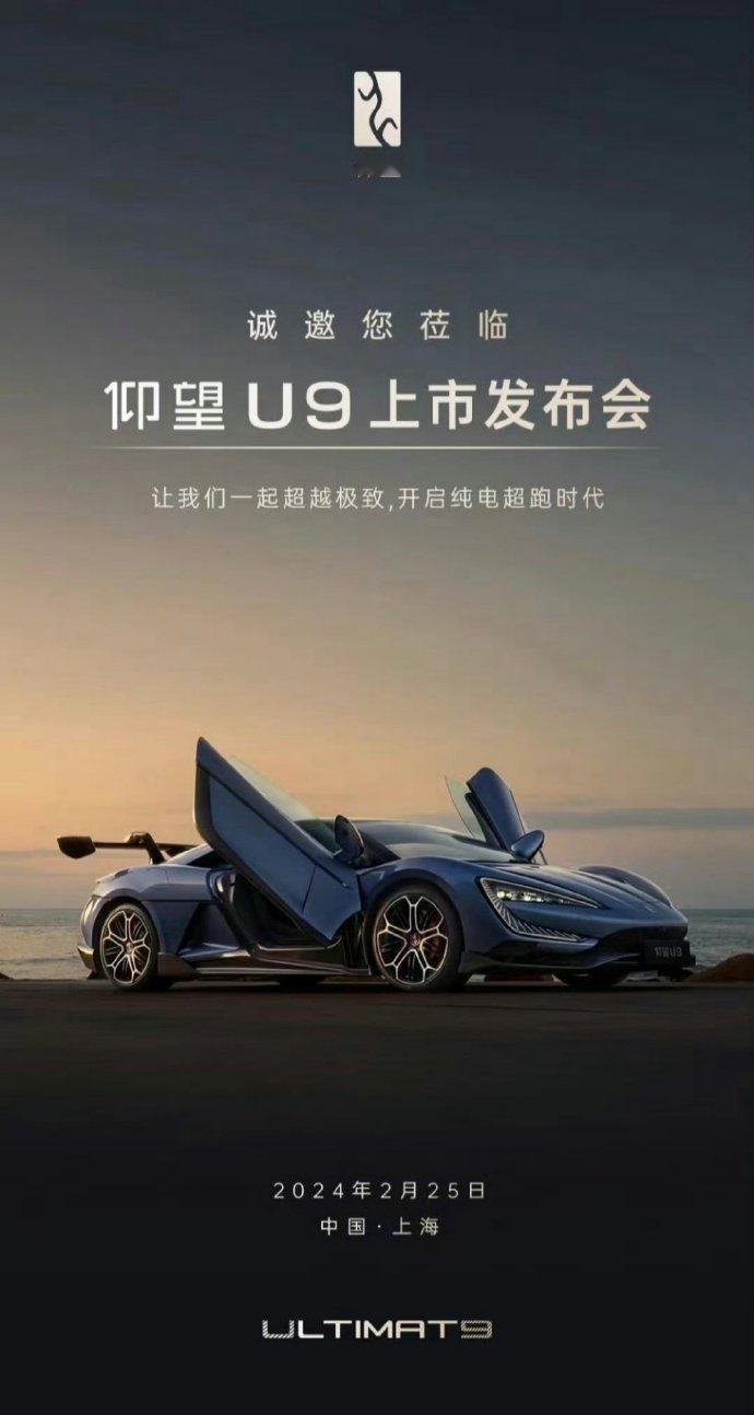 仰望U9将在2月25日上市，开始预热了

有人说这是有钱的不买，想买的没钱，你觉