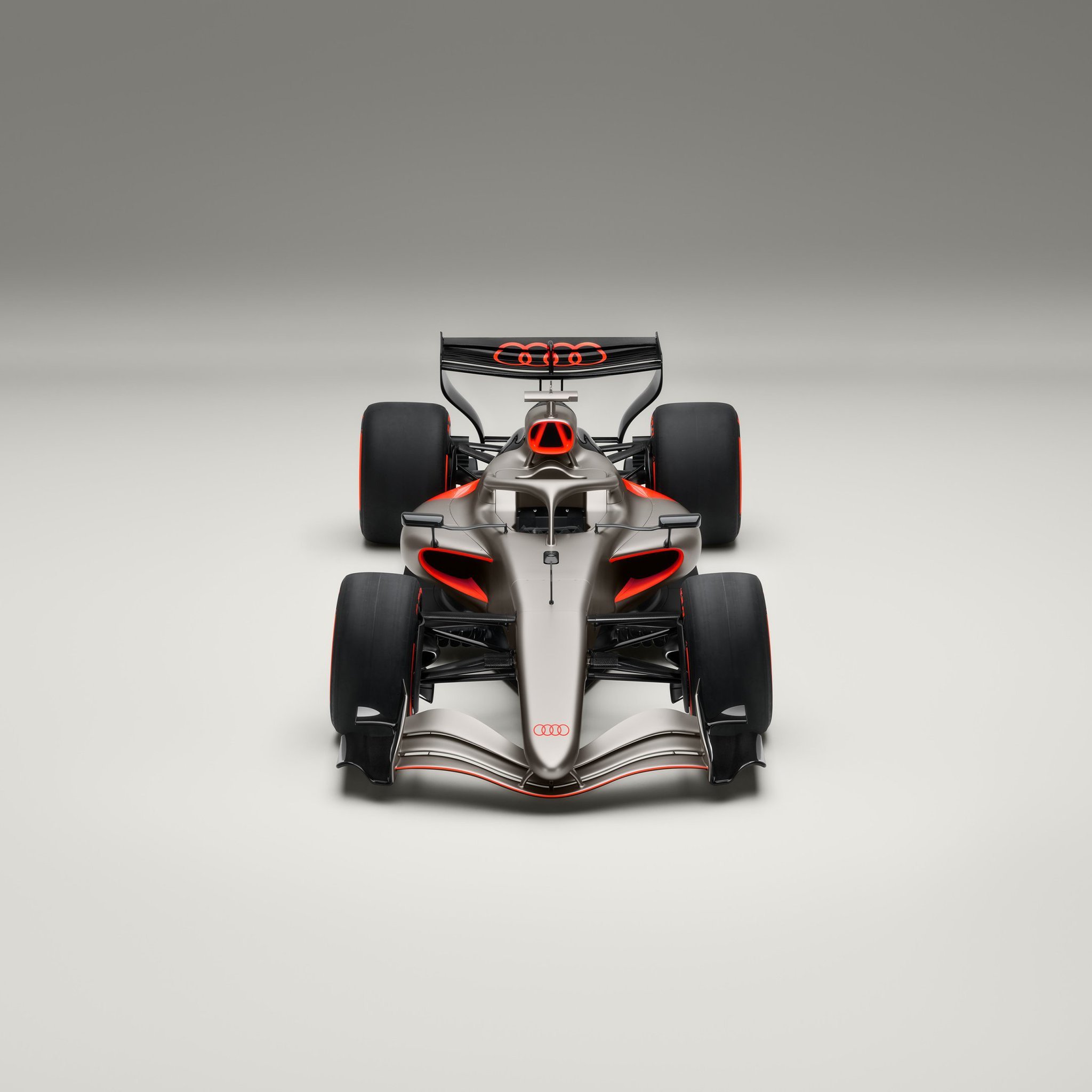 奥迪发布2026赛季F1概念涂装新车代号R26，涂装揭露了奥迪2026款赛车配色