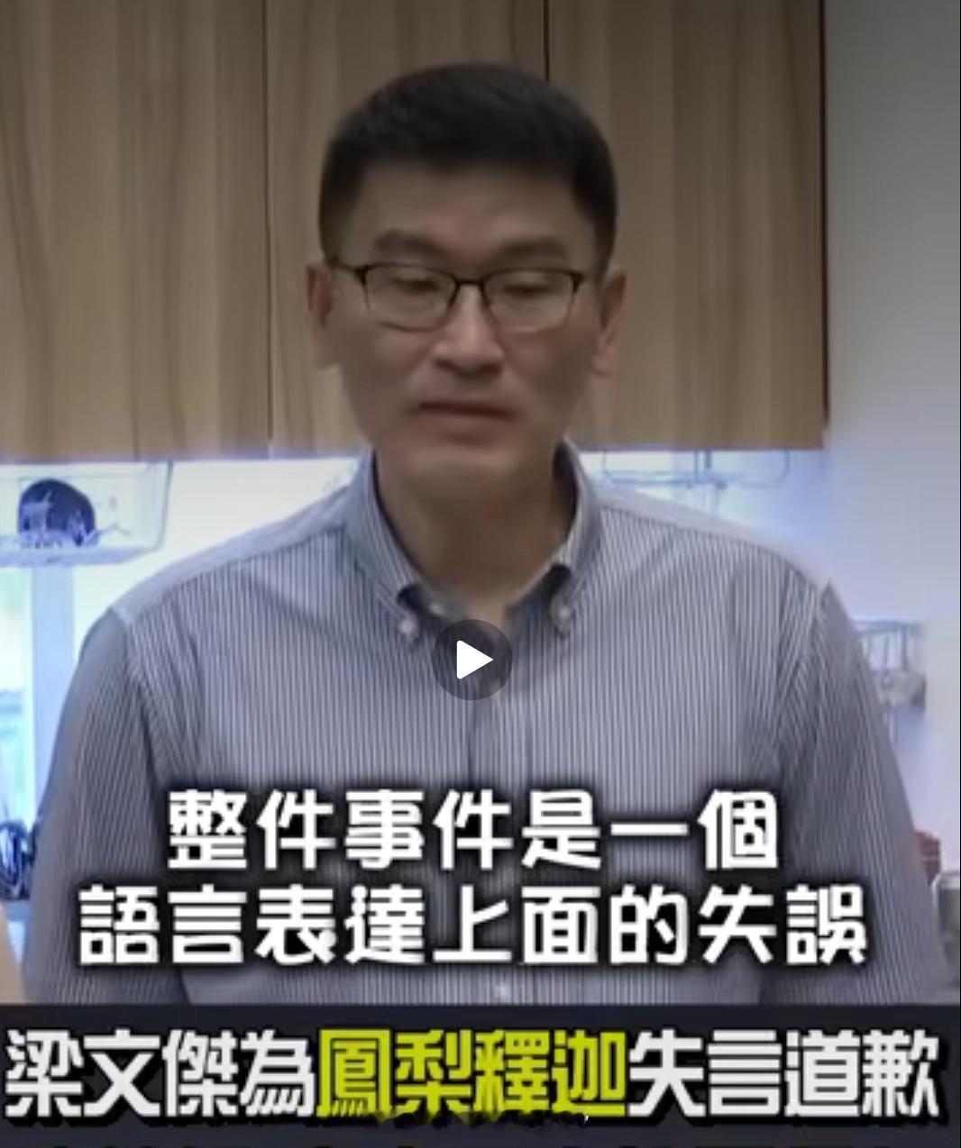 梁文杰道歉，请吃凤梨释迦冰棒。绿委陈莹吐槽，少去一次酒店就可以买很多凤梨释迦。（