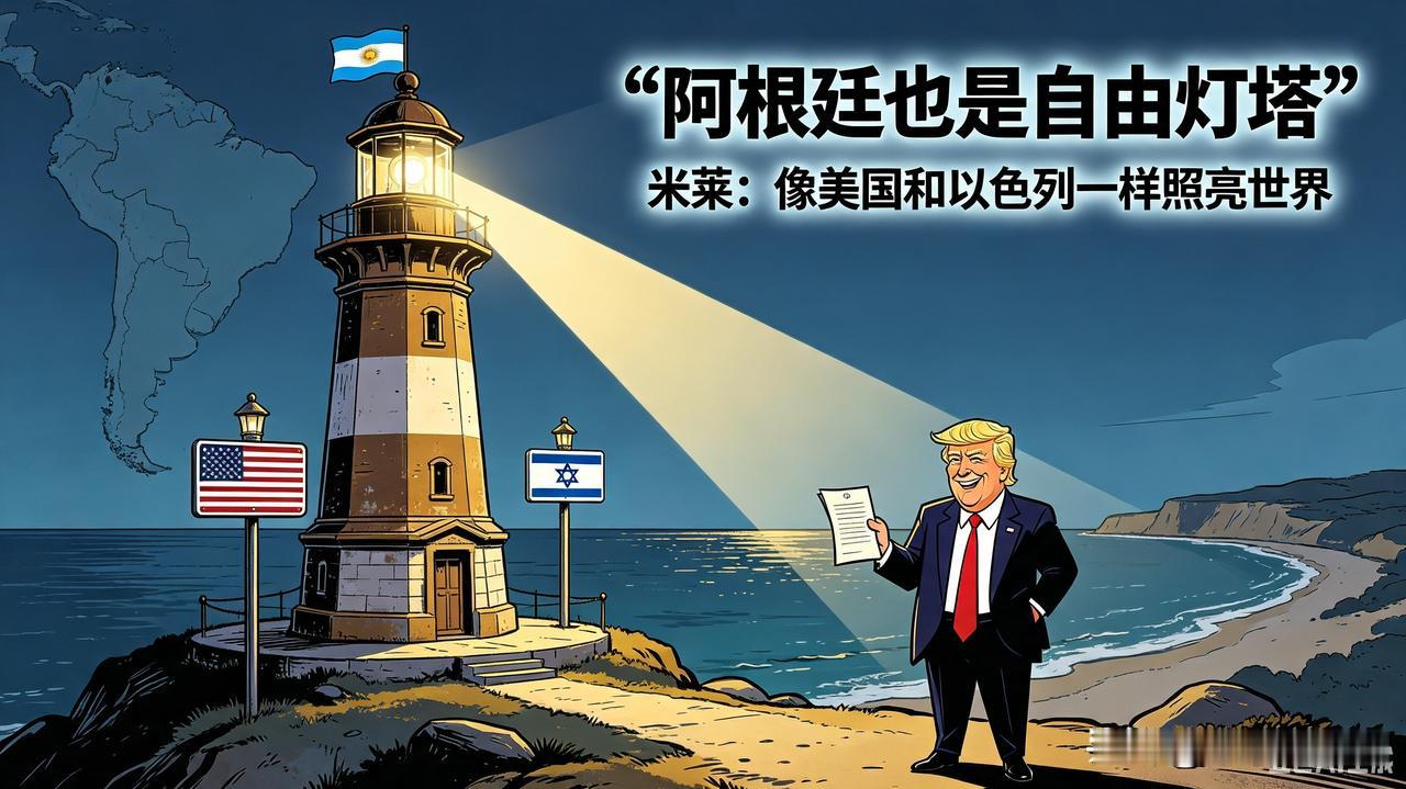 阿根廷在米莱的带领下，成功的和美国、以色列成为自由灯塔联盟了。

这个家伙是崇拜