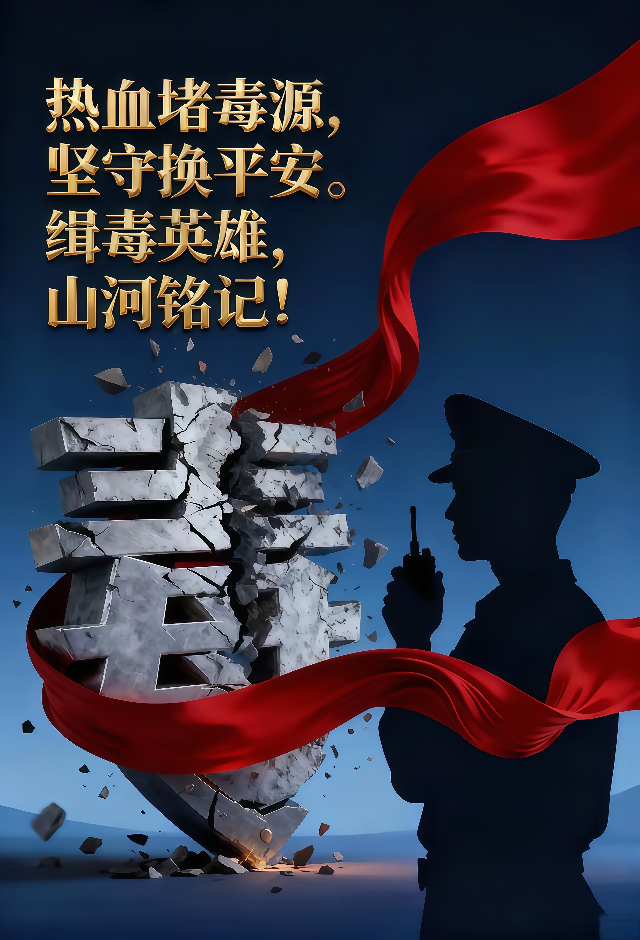 中国禁毒寸步不让。              不能在同一个地方摔倒二次     