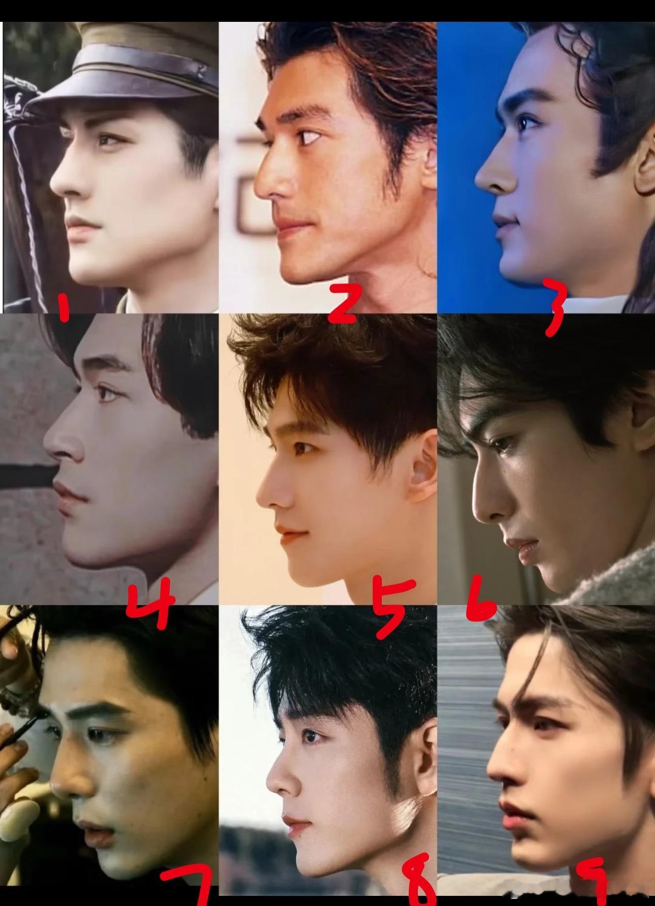 男明星侧颜大赏👃，所有人点开选哪个？ 