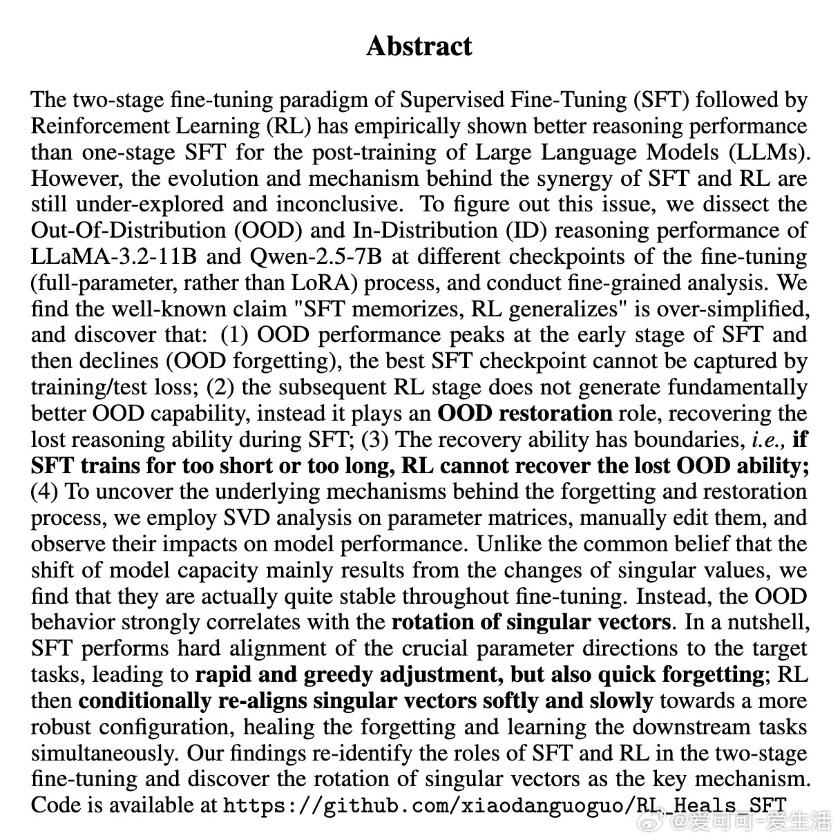 [LG]《RL Fine-Tuning Heals OOD Forgetting
