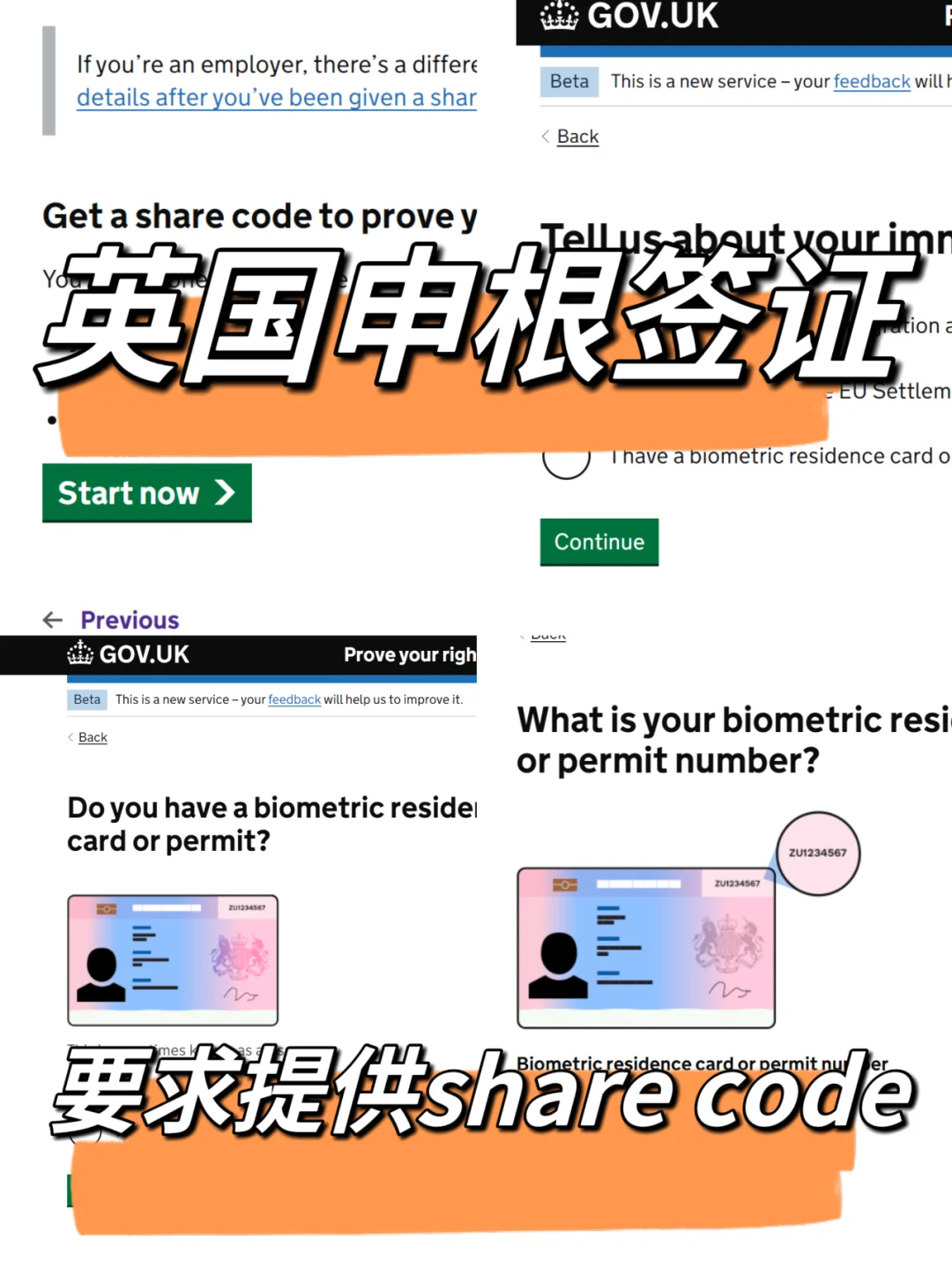 英国办理申根签证！最新政策！share code