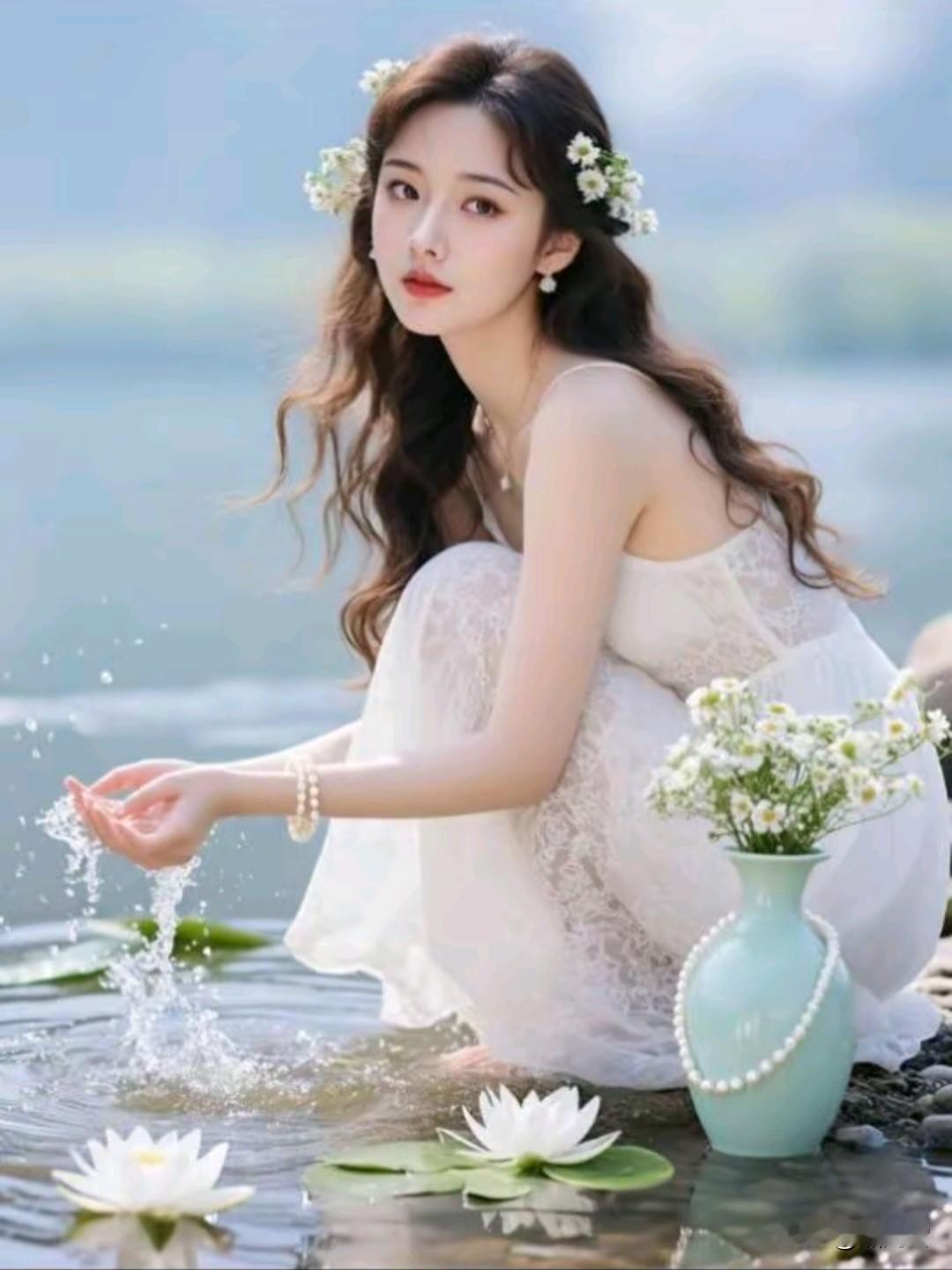 十里烟波碧叶长，薰风拂过藕花香。
红蜒点破琉璃镜，蛱蝶翻穿锦绣妆。
蝉语噪，树荫