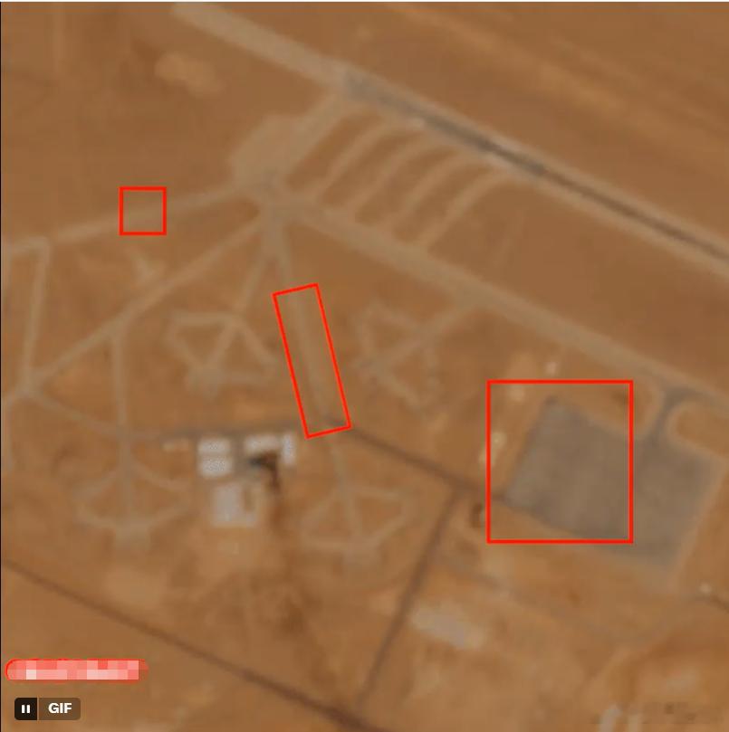 卫星图像证实伊朗击中一架 F-15 战斗机低分辨率卫星图像证实，约旦费萨尔国王空