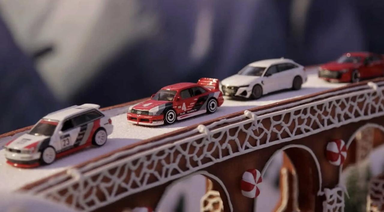 奥迪用车模做了一部圣诞动画
奥迪正式开启了节日模式，最近在Ins上分享了一段短片