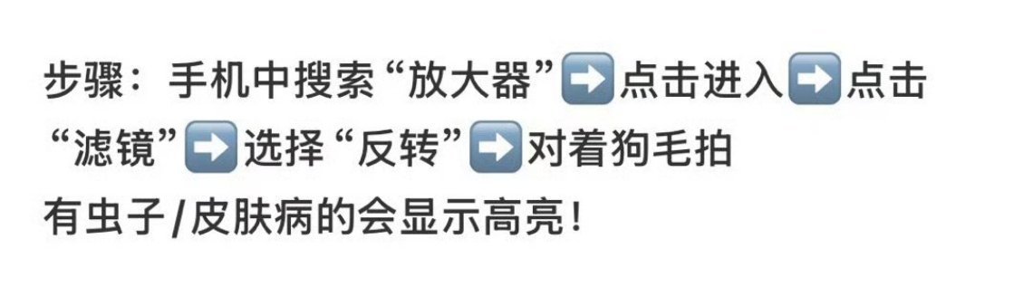 iPhone 检查虫子为了用这个功能，我岂不是还得养个猫啊狗啊啥的！[允悲] ​