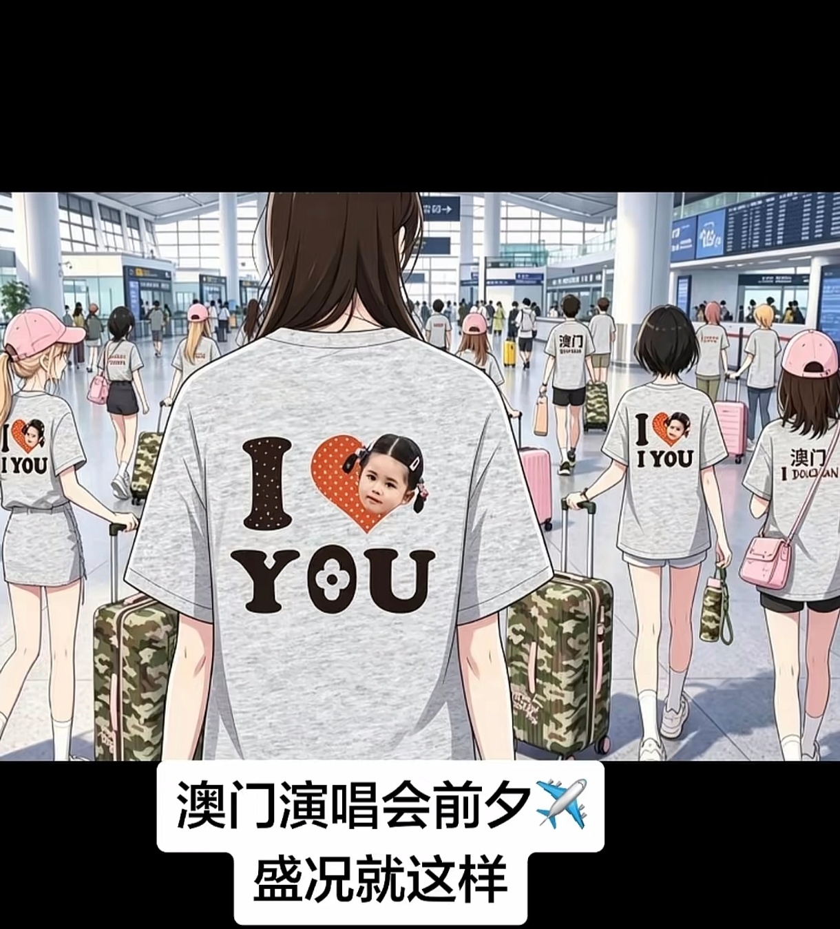 澳门演唱会前夕机场盛况就这样 
