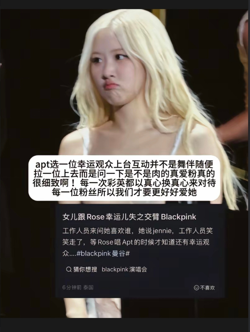 为什么在BLACKPINK的团巡演里，队友拼死拼活唱跳不带停的只可以老马户可以有