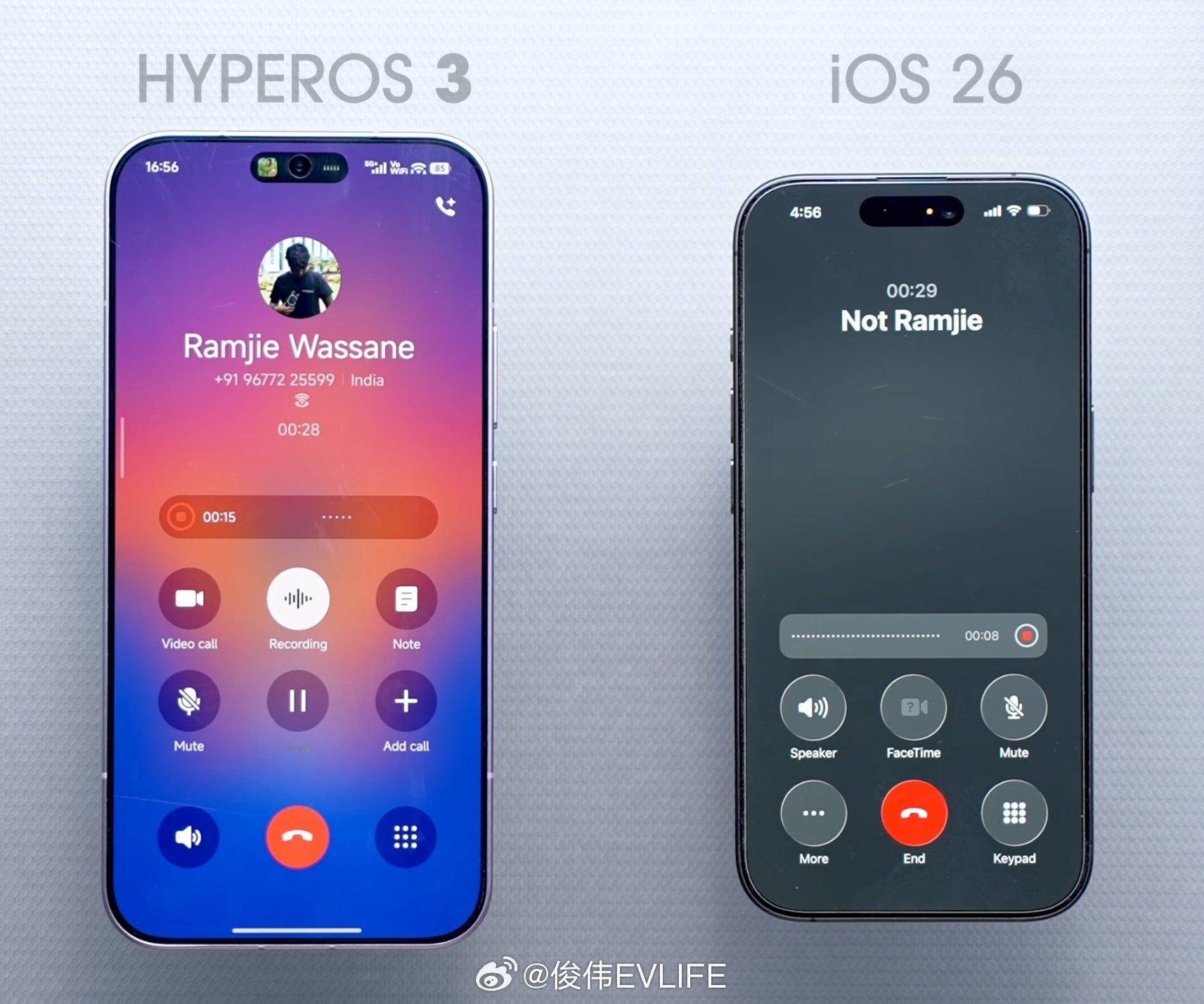 小米在电话App中借鉴了iPhone的录音状态 [并不简单] ​​​