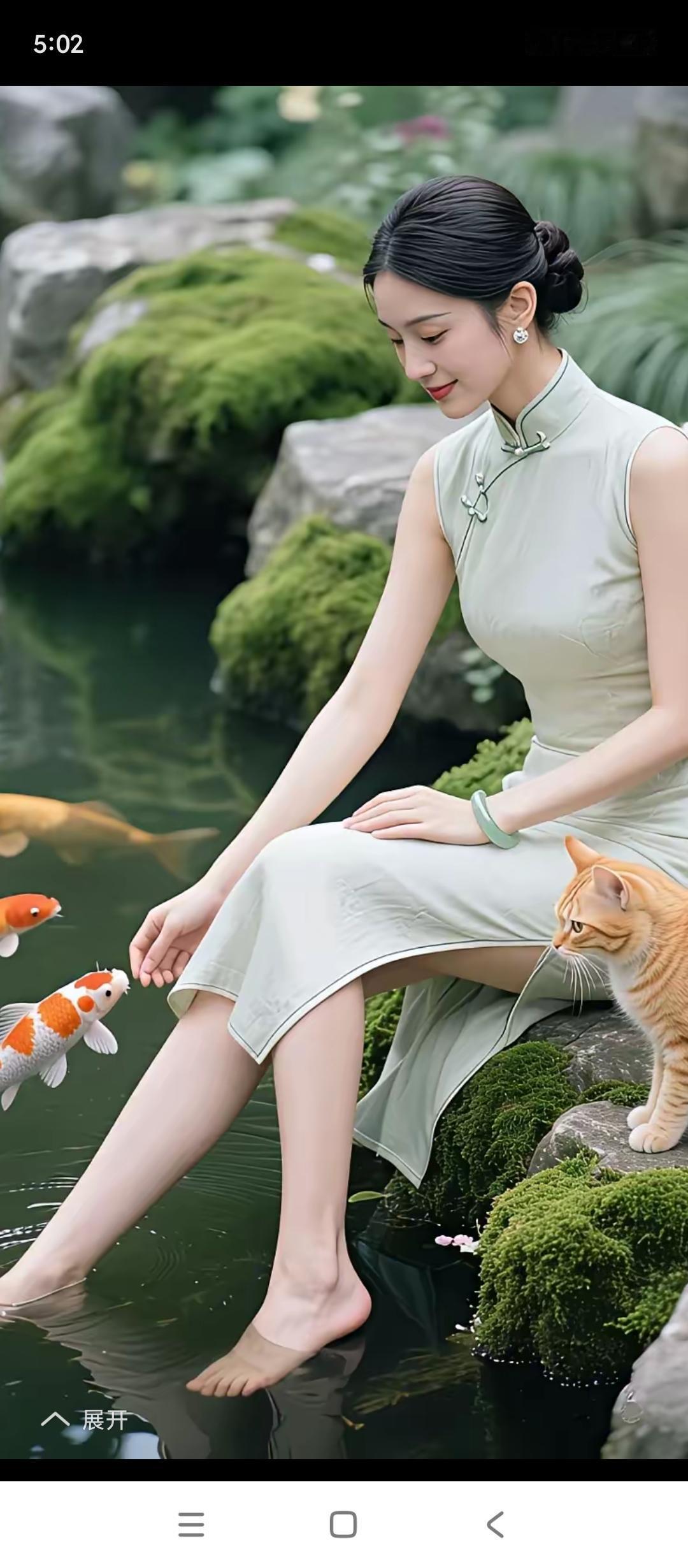 上联：野潭清澈鱼游逐，如何对下联幽谷静谧鸟唱鸣。