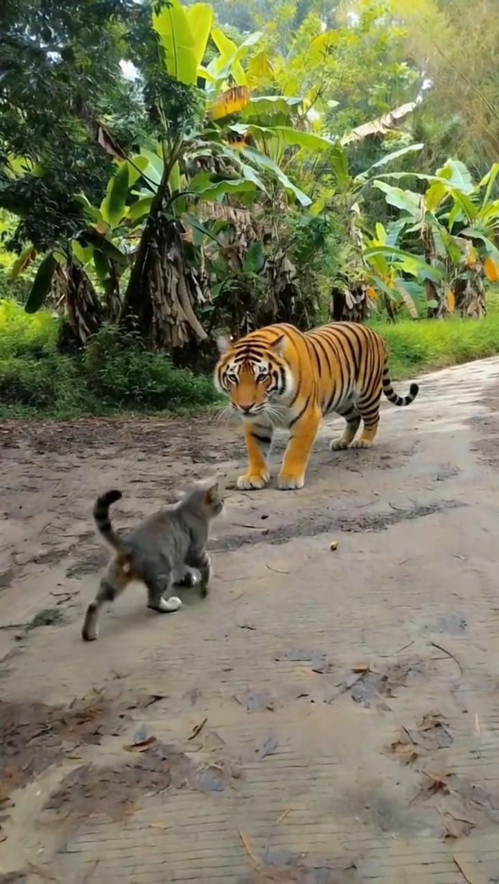老虎这回打输猫。