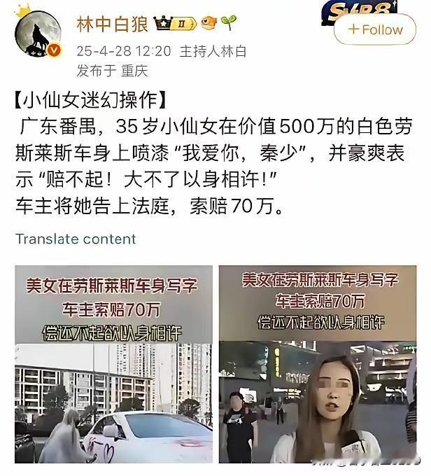 为了嫁入豪门，小仙女脑洞大开，先是在豪车上喷字表白，暗示要以身相许，可惜阔少不按