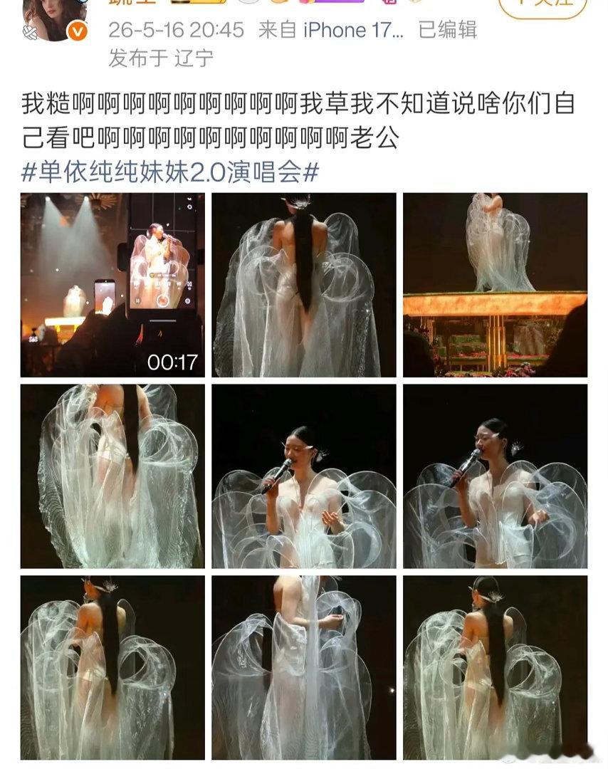 单依纯又一演唱会造型🤣 